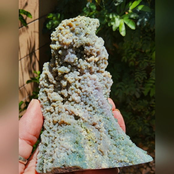 Beautiful Large Multi-hued Grape Agate Wave Shaped Freeform - Picture 10 of 14